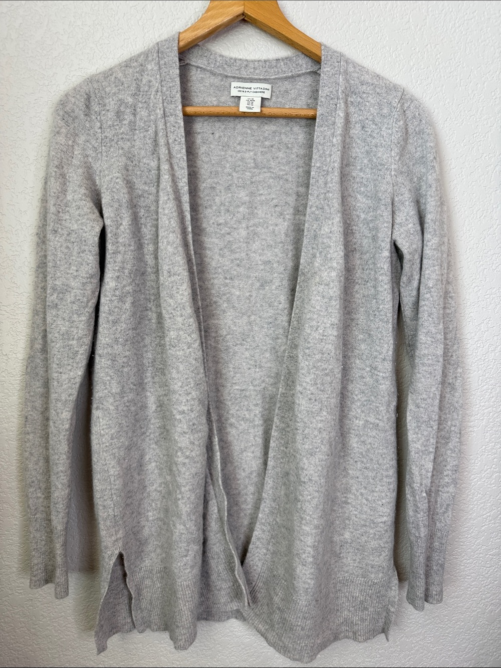 Adrienne Vittadini Open-Front Cardigan Cashmere Cardigan size Medium